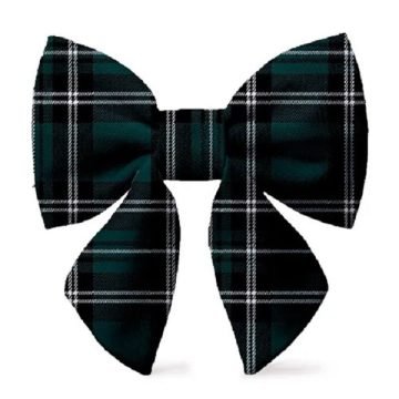 Black n White Lady Dog Bow Tie