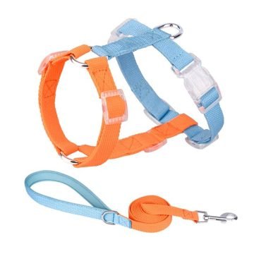Cotton Hemp Body Fitting Dog Harness with Leash