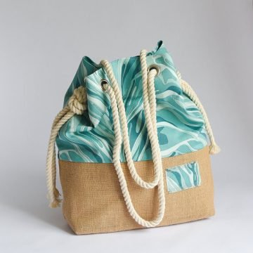 Designer Adjustable strings Potli Jute bag