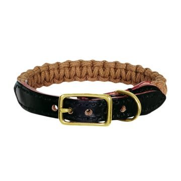 Macrame Leather Personalized Dog Collar