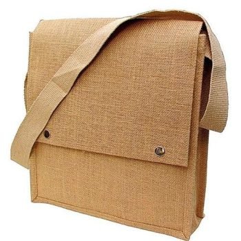 Messenger Laptop Flap Sling Shoulder Jute Bag