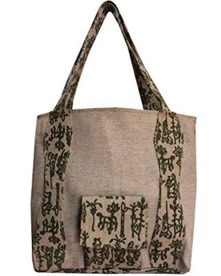 Military Jute Handle Shoulder Slings Tote Bags