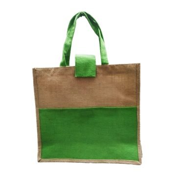 Multi Color Shopping Tote Jute Bag