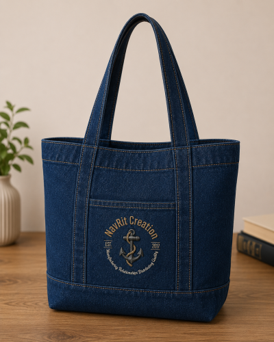 Premium Denim Tote Bag for Women