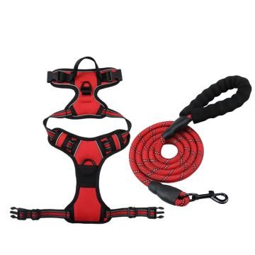 Premium Reflective Dog Harness with Leash