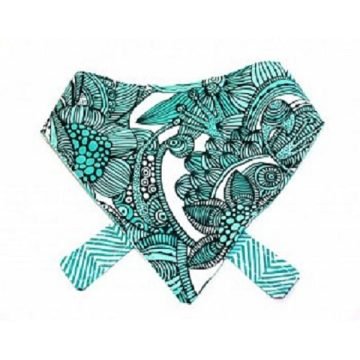 Stylish Floral Print Dog Bandana