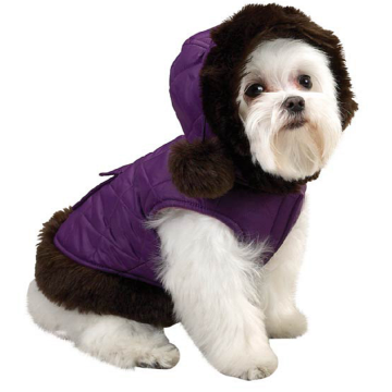 Warm Winter Fur Dog Hood Jacket