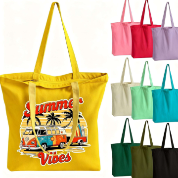 handmade canvas shopping bag